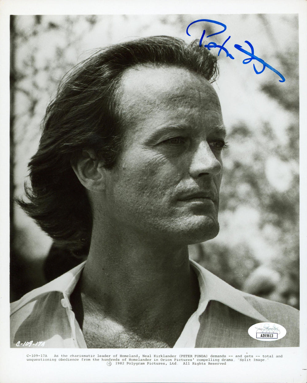 Peter Fonda Split Image Authentic Signed 8x10 Vertical Photo JSA #AZ65613
