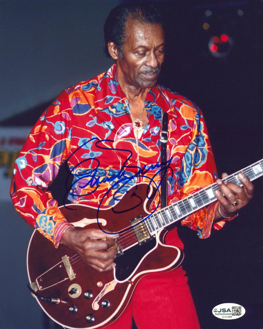 Chuck Berry Authentic Signed 8x10 Vertical Photo Autographed JSA #CL51488