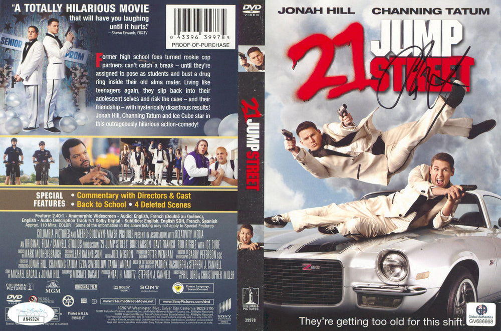 Channing Tatum 21 Jump Street Authentic Signed DVD Cover JSA #AN49324