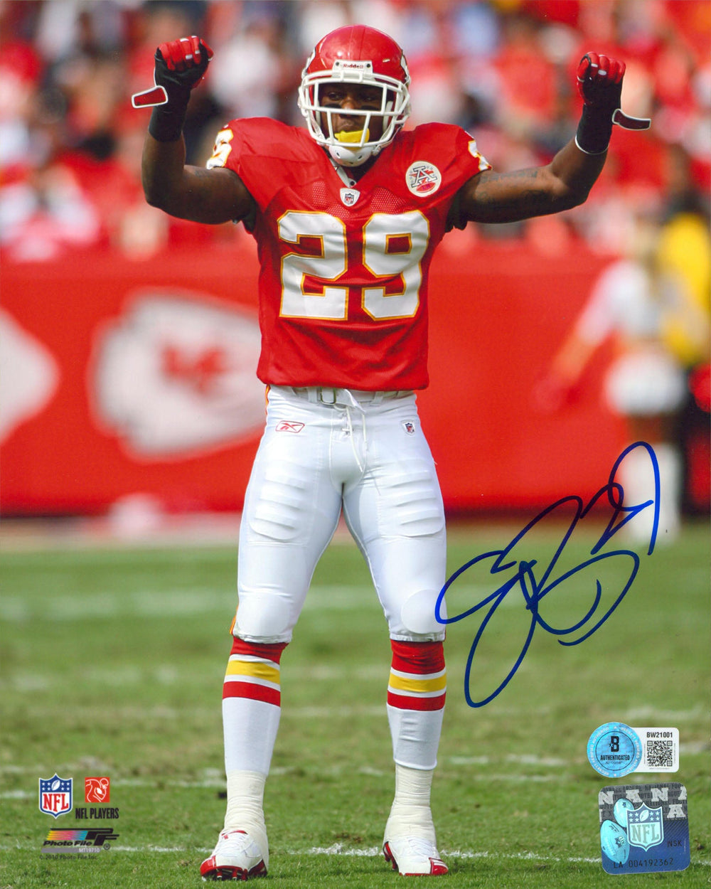 Chiefs Eric Berry Authentic Signed 8x10 Vertical Photo Autographed BAS #BW21001
