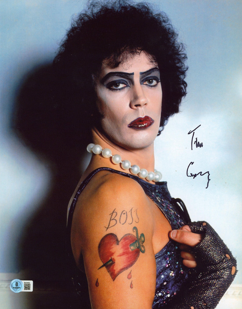 Tim Curry Rocky Horror Picture Show Authentic Signed 11x14 Vertical Photo BAS 4
