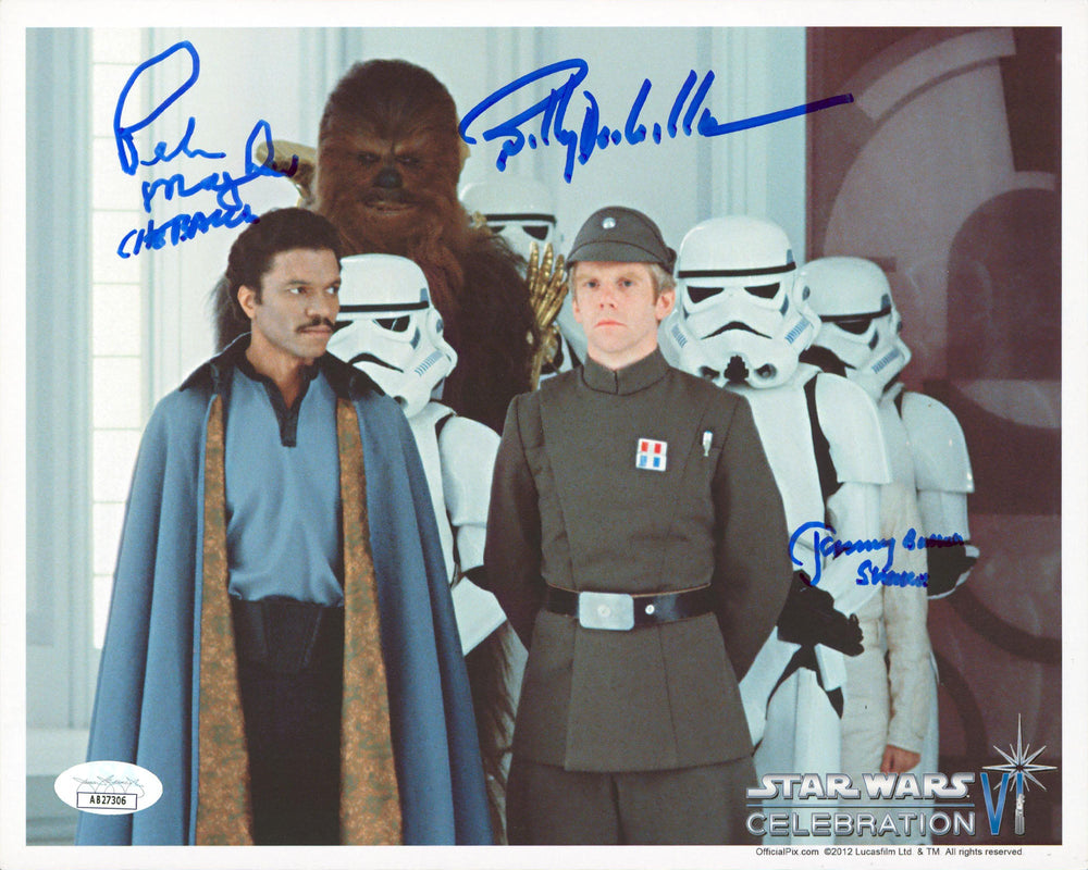 Star Wars (3) Bulloch, Williams & Mayhew Signed 8x10 Photo Official Pix JSA