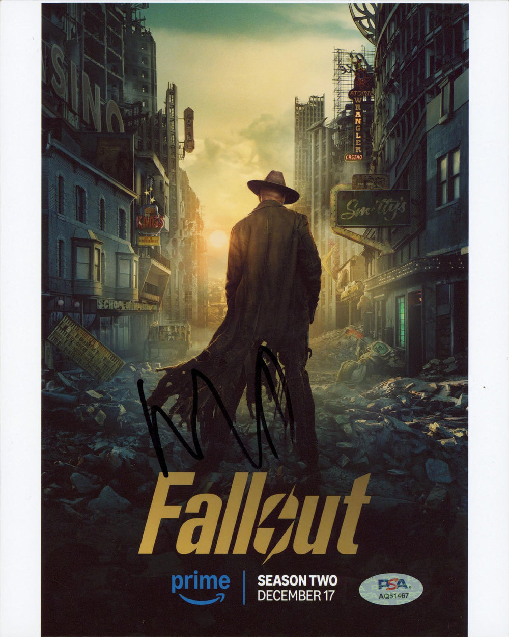 Walton Goggins Fallout Authentic Signed 8x10 Vertical Photo PSA/DNA #AQ51467