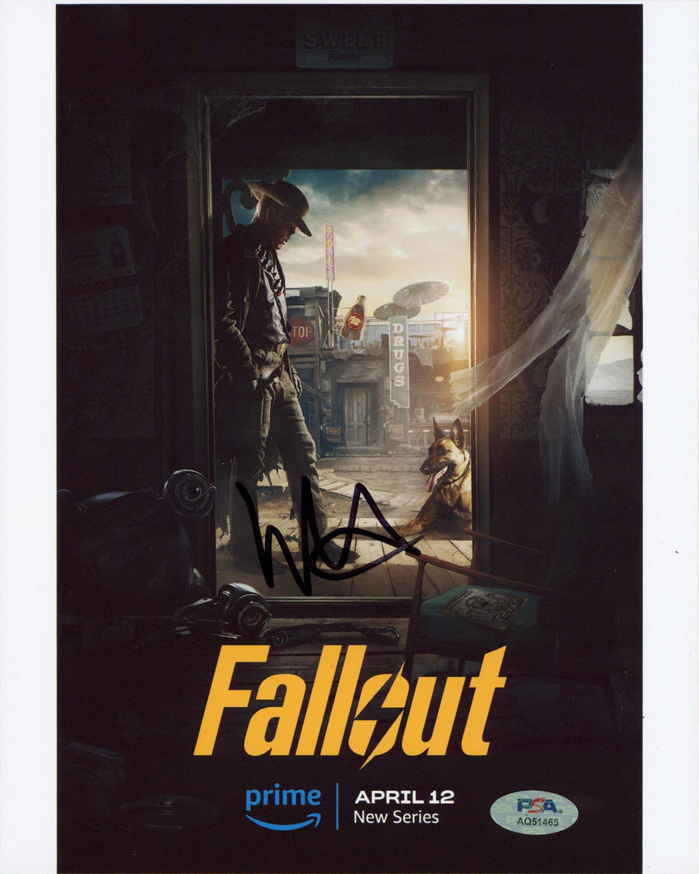 Walton Goggins Fallout Authentic Signed 8x10 Vertical Photo PSA/DNA #AQ51465