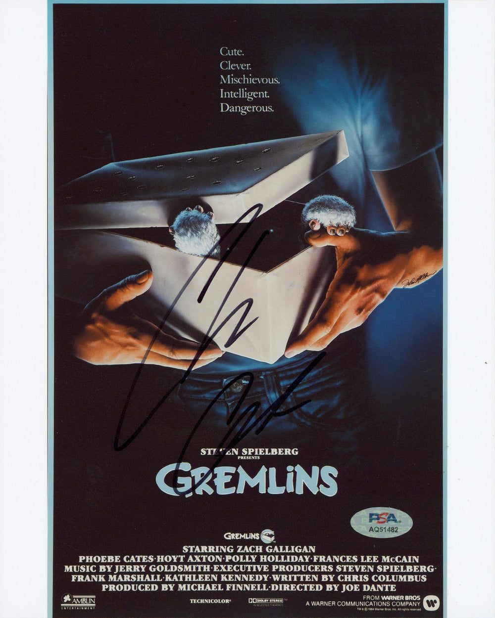 Chris Columbus Gremlins Authentic Signed 8x10 Vertical Photo PSA/DNA #AQ51482