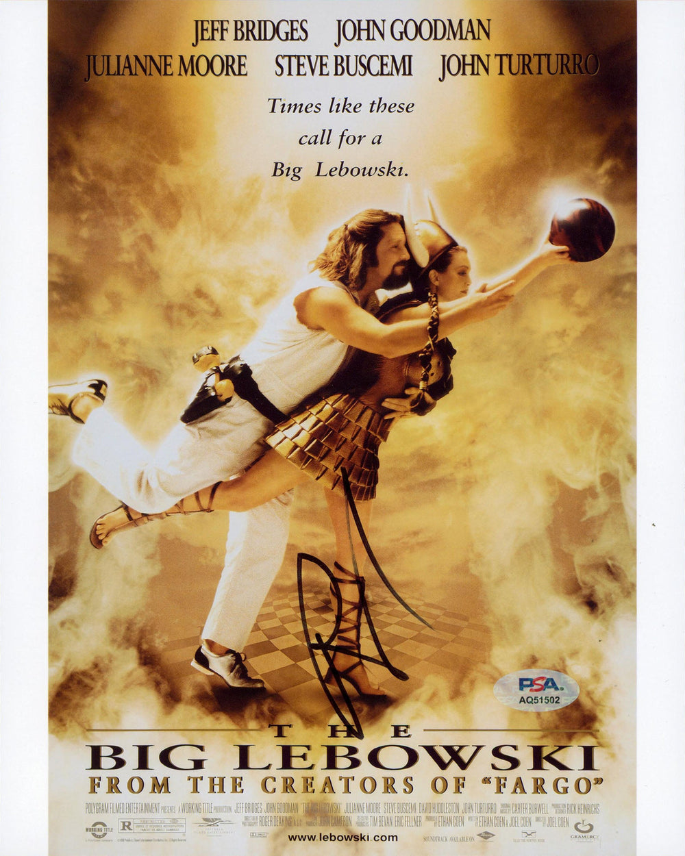 Roger Deakins The Big Lebowski Authentic Signed 8x10 Photo PSA/DNA #AQ51502