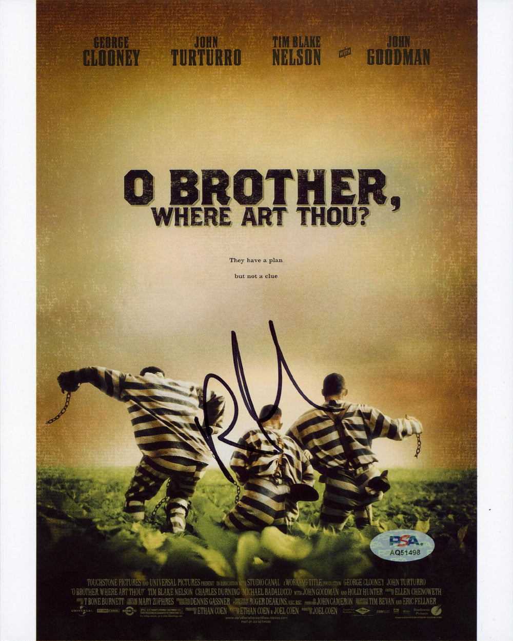 Roger Deakins O Brother, Where Art Thou Authentic Signed 8x10 Photo PSA #AQ51498