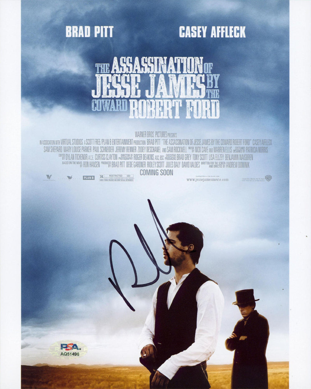 Roger Deakins The Assassination of Jesse James Authentic Signed 8x10 Photo PSA