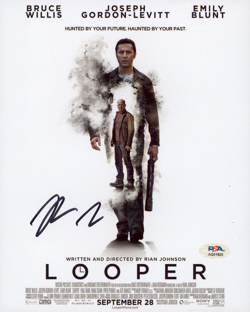 Rian Johnson Looper Authentic Signed 8x10 Vertical Photo PSA/DNA #AQ51525