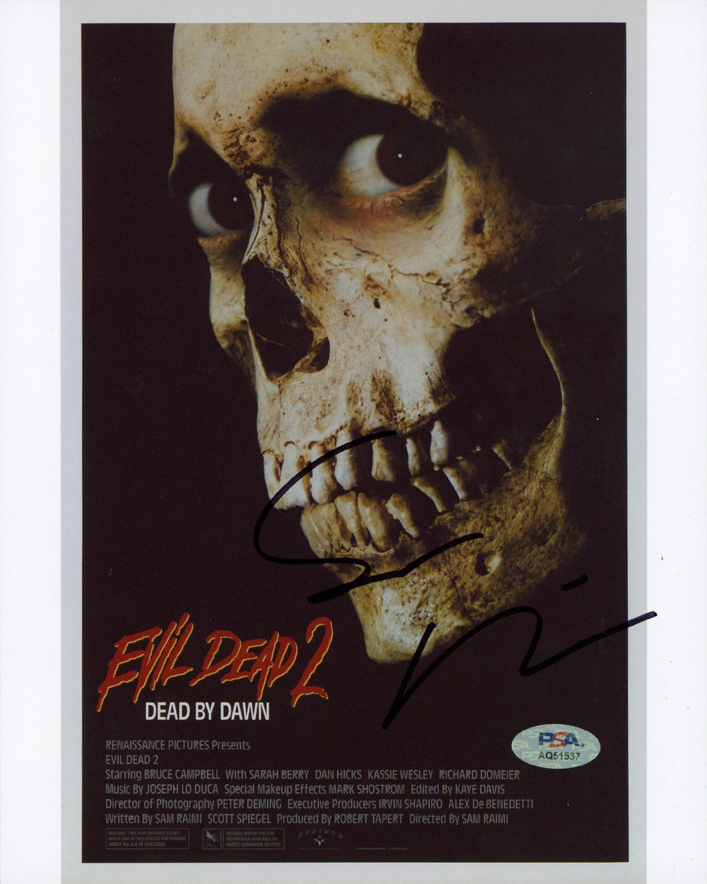 Sam Raimi Evil Dead 2 Authentic Signed 8x10 Vertical Photo PSA/DNA #AQ51537