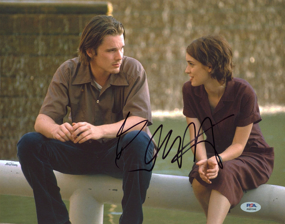 Ethan Hawke Reality Bites Authentic Signed 11x14 Horizontal Photo PSA #AQ51540