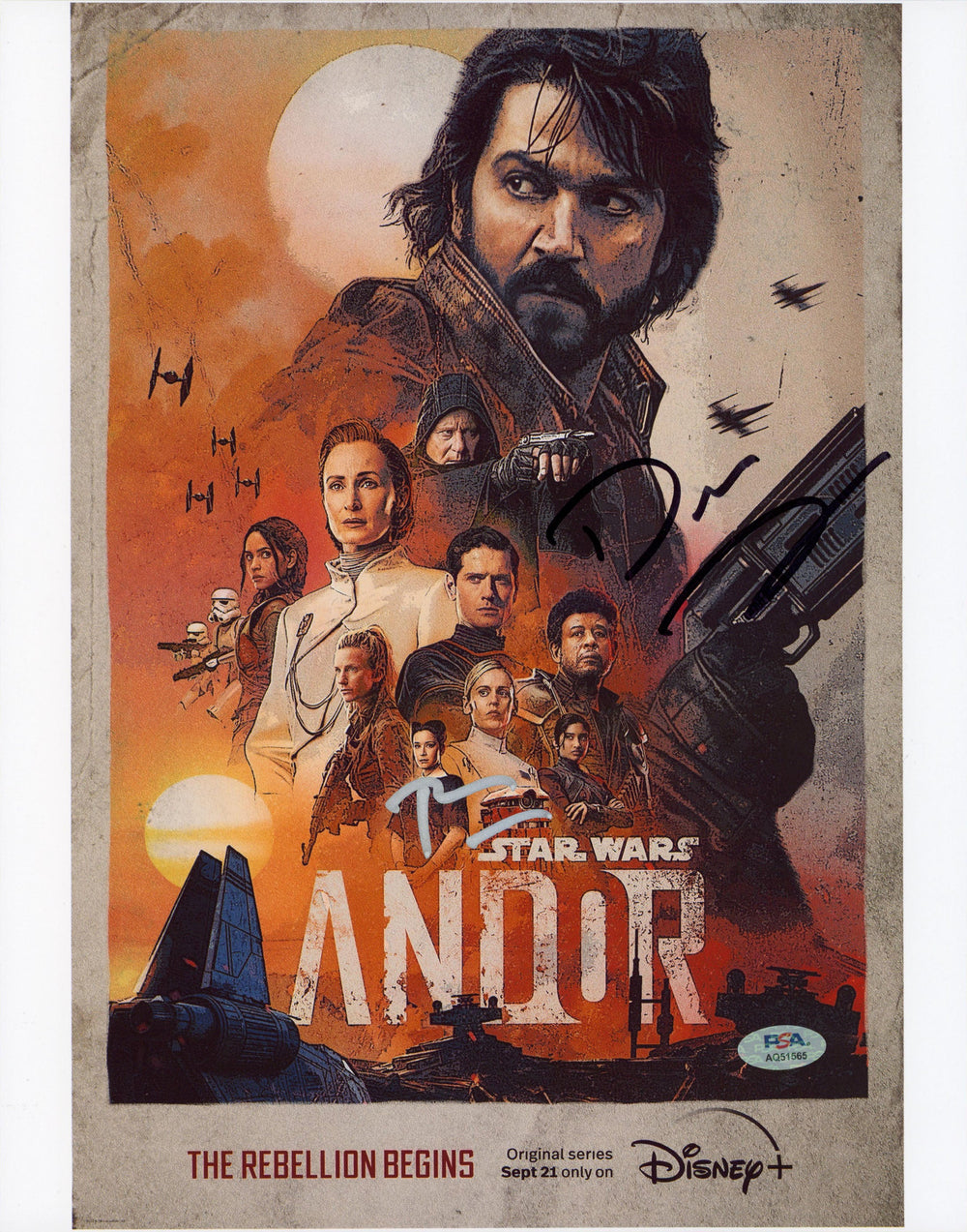 Tony Gilroy & Dan Gilroy Star Wars Andor Signed 11x14 Photo PSA/DNA #AQ51565