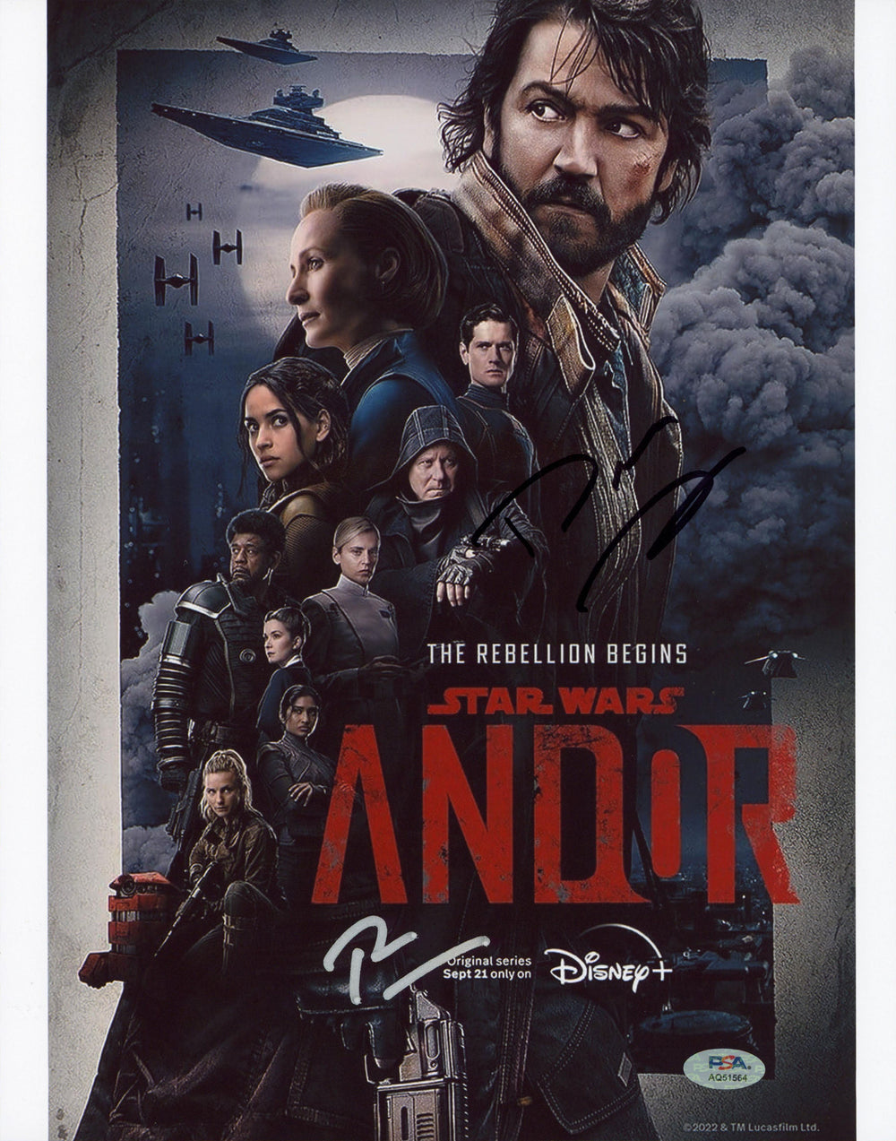 Tony Gilroy & Dan Gilroy Star Wars Andor Signed 11x14 Photo PSA/DNA #AQ51564