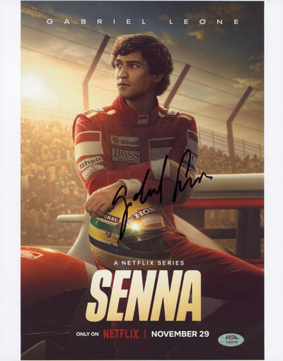 Gabriel Leone Senna Authentic Signed 11x14 Vertical Photo PSA/DNA #AQ51650