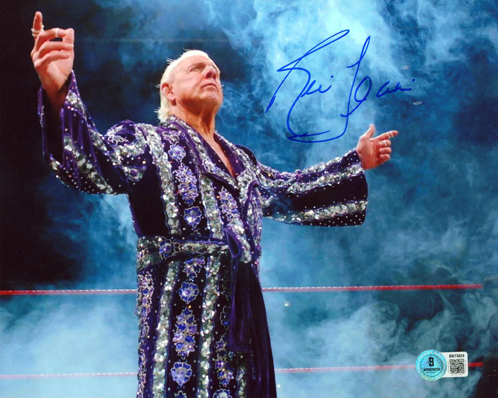Ric Flair WWE Authentic Signed 8x10 Horizontal Photo Autographed BAS 2