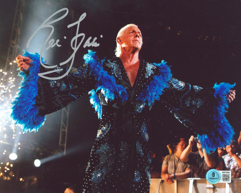 Ric Flair WWE Authentic Signed 8x10 Horizontal Photo Autographed BAS 1