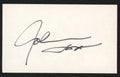 John Saxon Portrait in Black Authentic Signed 3x5 Index Card BAS #BW70025