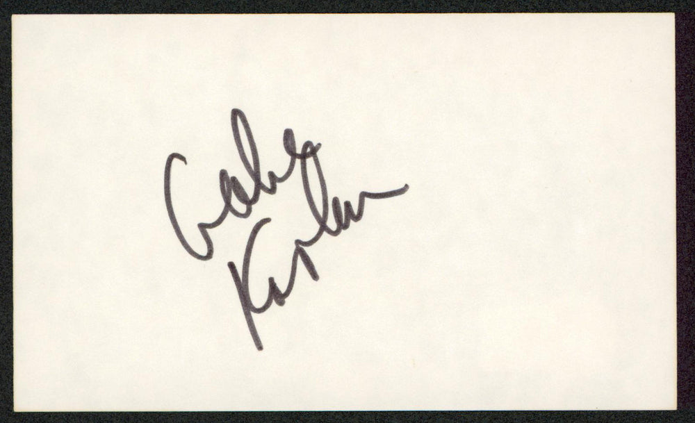 Gabe Kaplan Lewis & Clark Authentic Signed 3x5 Index Card BAS #BW35561