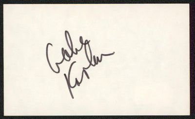 Gabe Kaplan Lewis & Clark Authentic Signed 3x5 Index Card BAS #BW35561