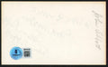 John Abbott Jane Eyre "To Don Good Wishes" 2x Signed 3x5 Index Card BAS #BW70158