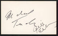Michael Tucker & Jill Eikenberg L.A. Law Signed 3x5 Index Card BAS #BW70150