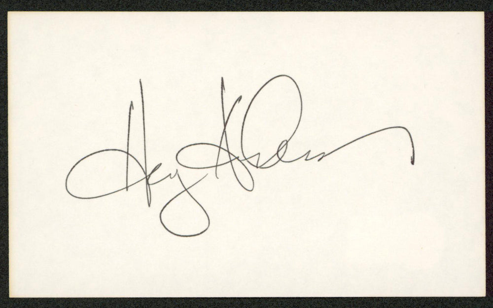 Harry Anderson Night Court Authentic Signed 3x5 Index Card Autographed BAS