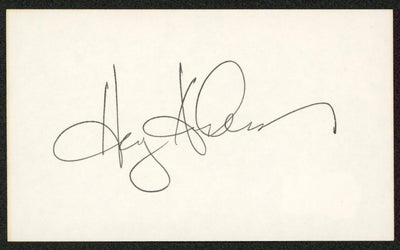 Harry Anderson Night Court Authentic Signed 3x5 Index Card Autographed BAS