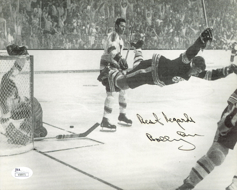 Bruins Bobby Orr "Best Regards" Authentic Signed Photo 7.5x11 JSA #V08971