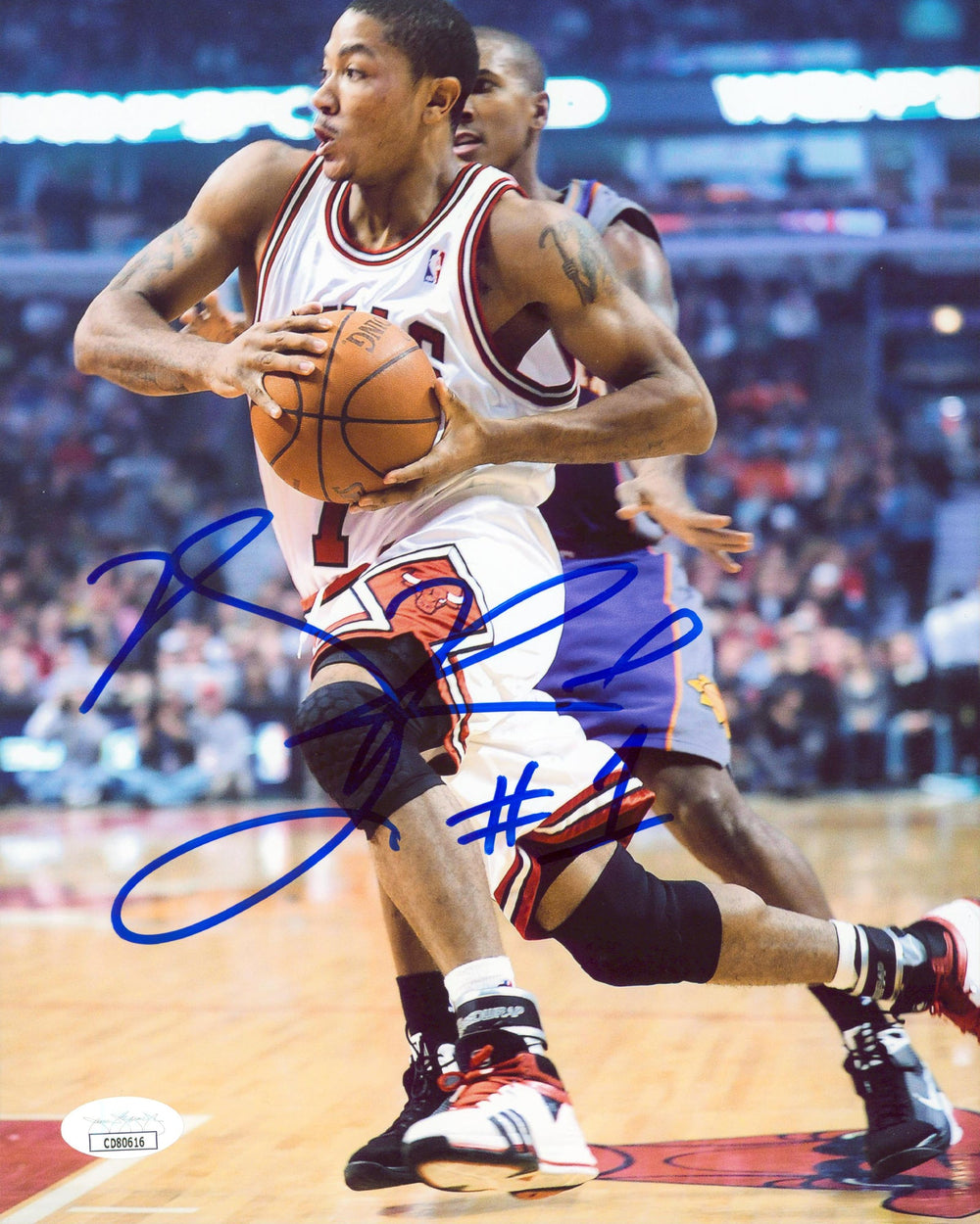 Bulls Derrick Rose Authentic Signed 8x10 Vertical Photo Autographed JSA #CD80616