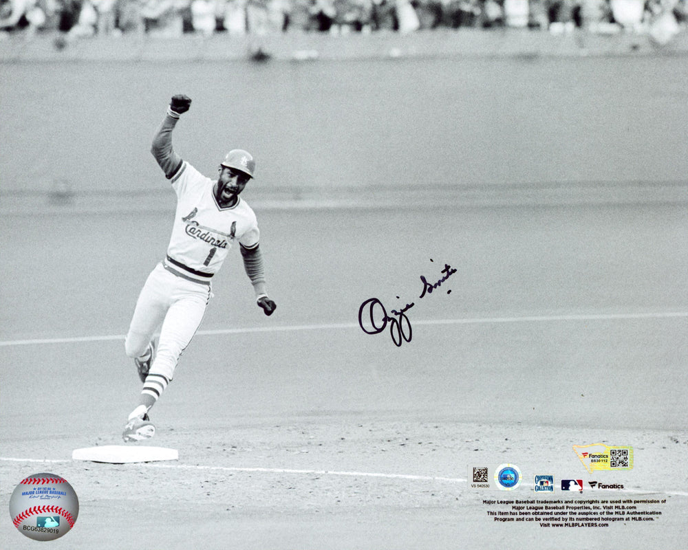 Cardinals Ozzie Smith Authentic Signed 8x10 Horizontal Photo Fanatics #B530112