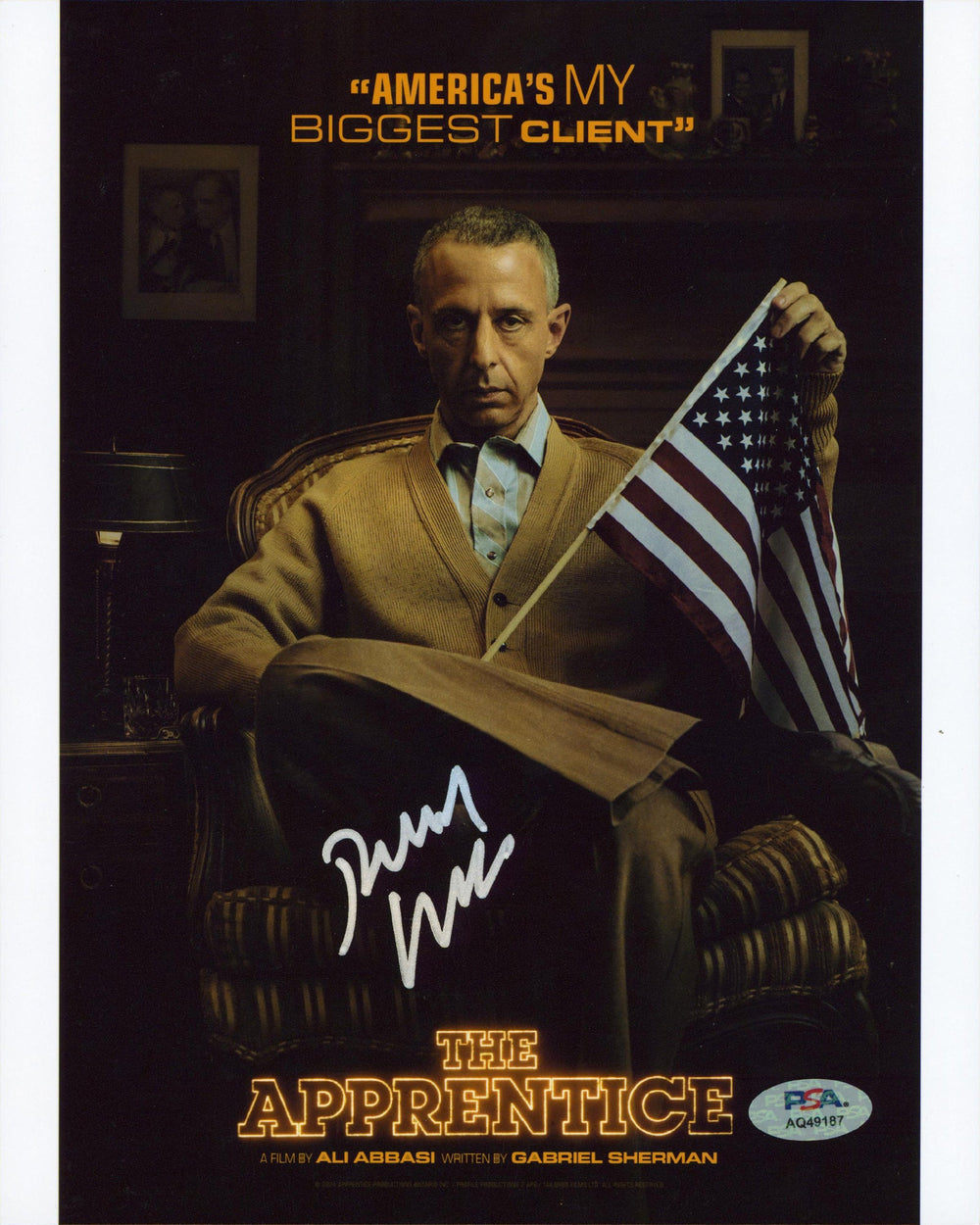 Jeremy Strong The Apprentice Authentic Signed 8x10 Photo PSA/DNA #AQ49187