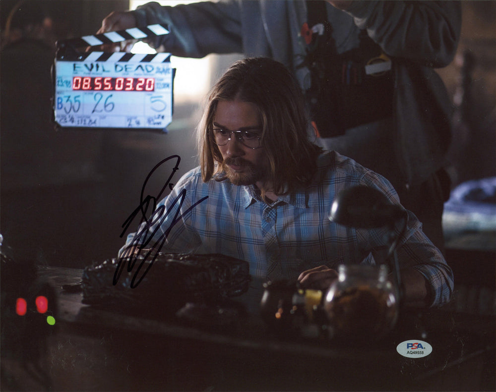 Lou Taylor Pucci Evil Dead Authentic Signed 11x14 Photo PSA/DNA #AQ49558