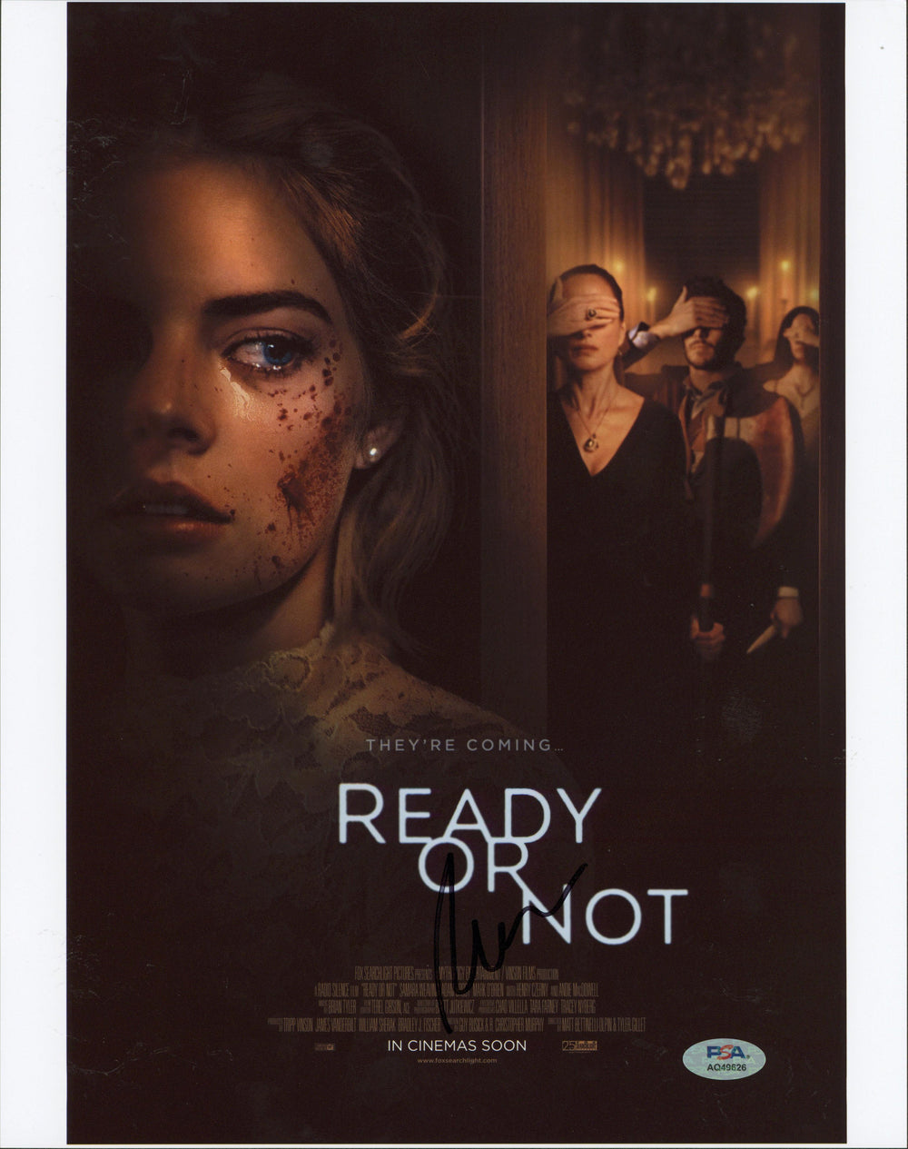 Matt Bettinelli-Olpin Ready or Not Authentic Signed 11x14 Photo PSA/DNA #AQ49626