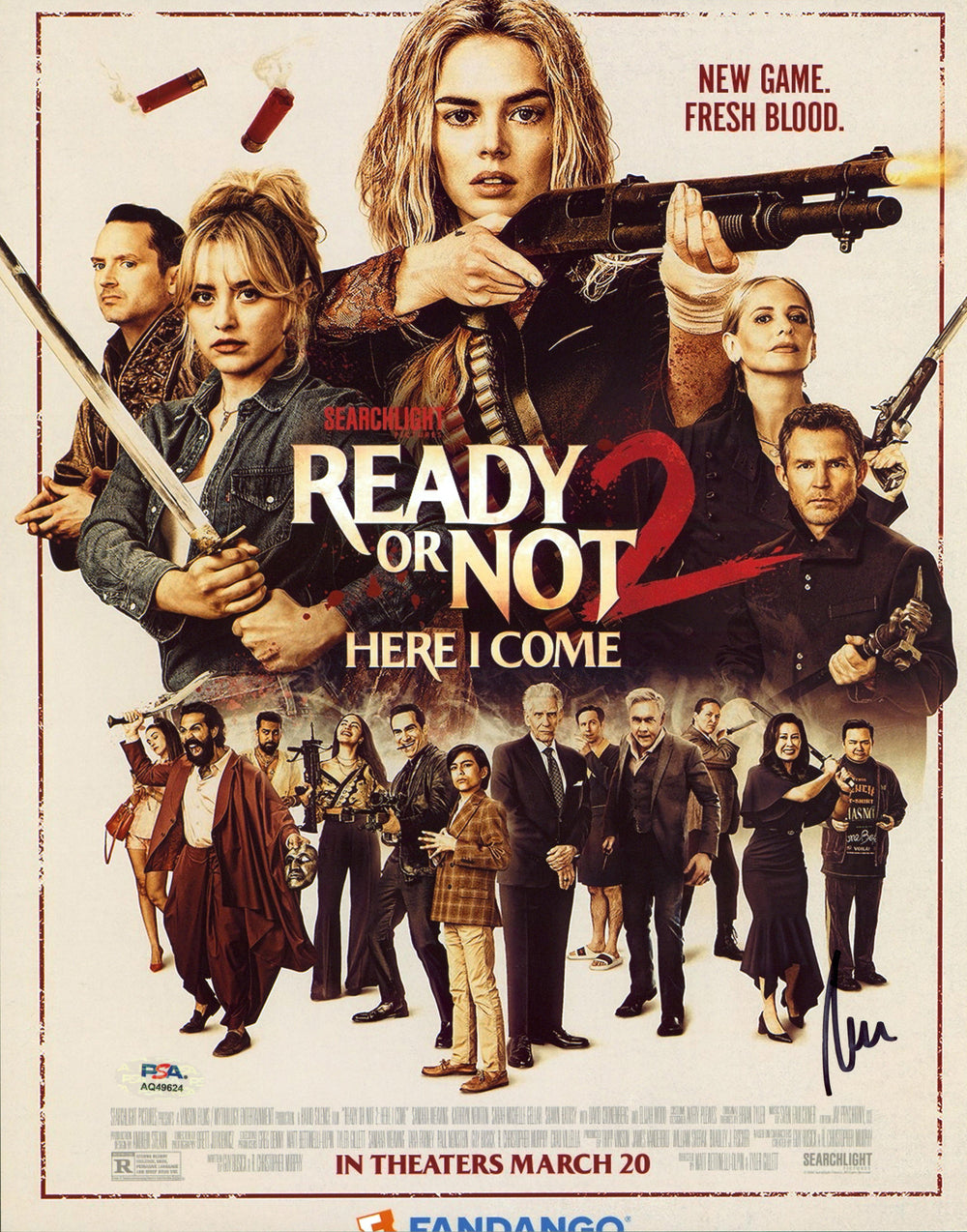 Matt Bettinelli-Olpin Ready or Not 2 Signed 11x14 Photo PSA/DNA #AQ49624