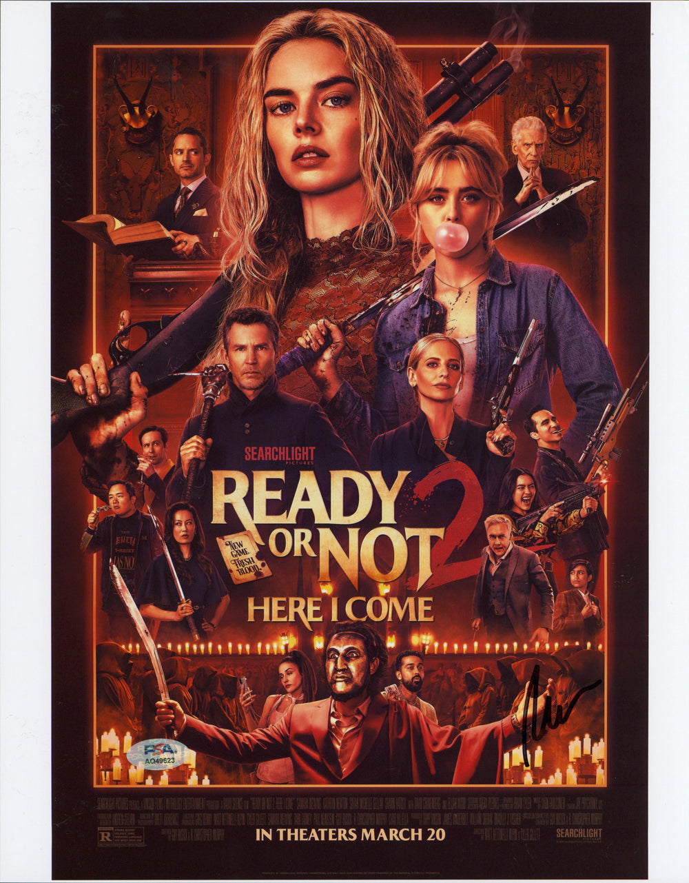 Matt Bettinelli-Olpin Ready or Not 2 Signed 11x14 Photo PSA/DNA #AQ49623