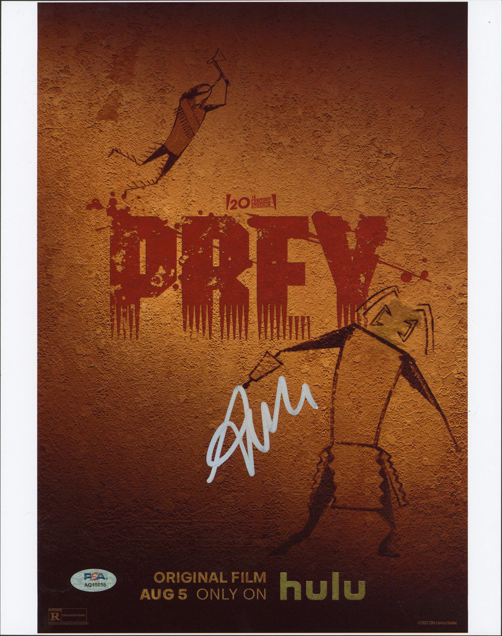 Amber Midthunder Prey Authentic Signed 11x14 Vertical Photo PSA/DNA #AQ49655