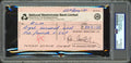 Paul McCartney Signed 3.25x6.25 1971 McCartney Productions Ltd Check PSA Slabbed