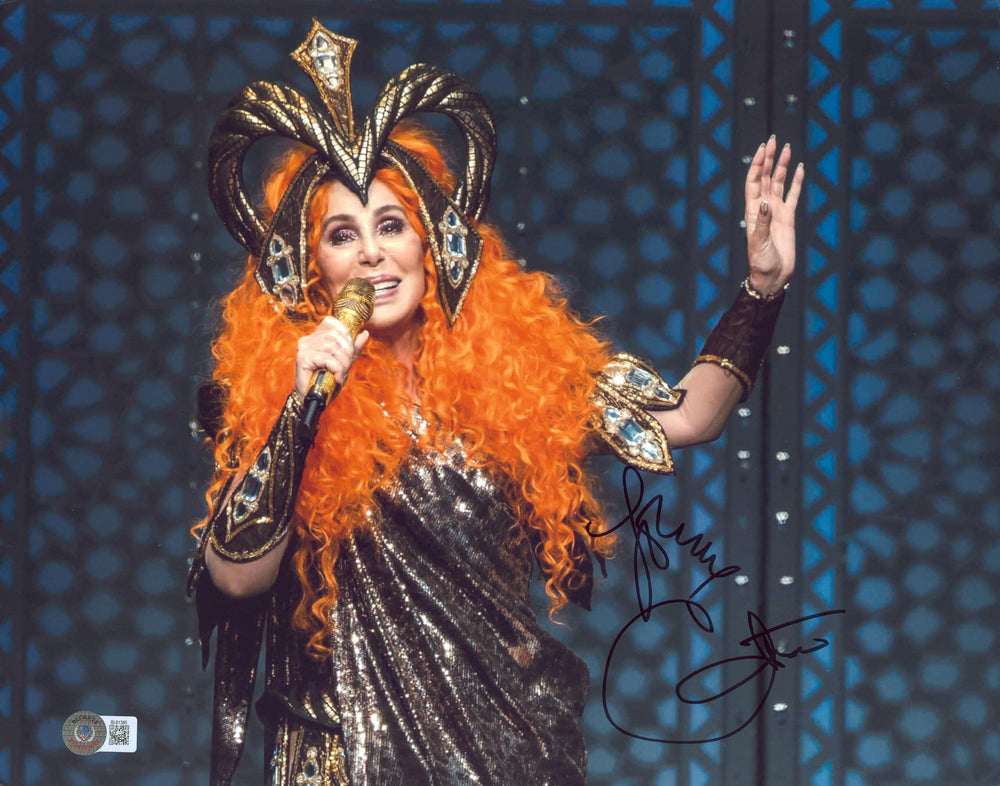 Cher Here We Go Again Tour "Love" Authentic Signed 11x14 Photo BAS #BL81365