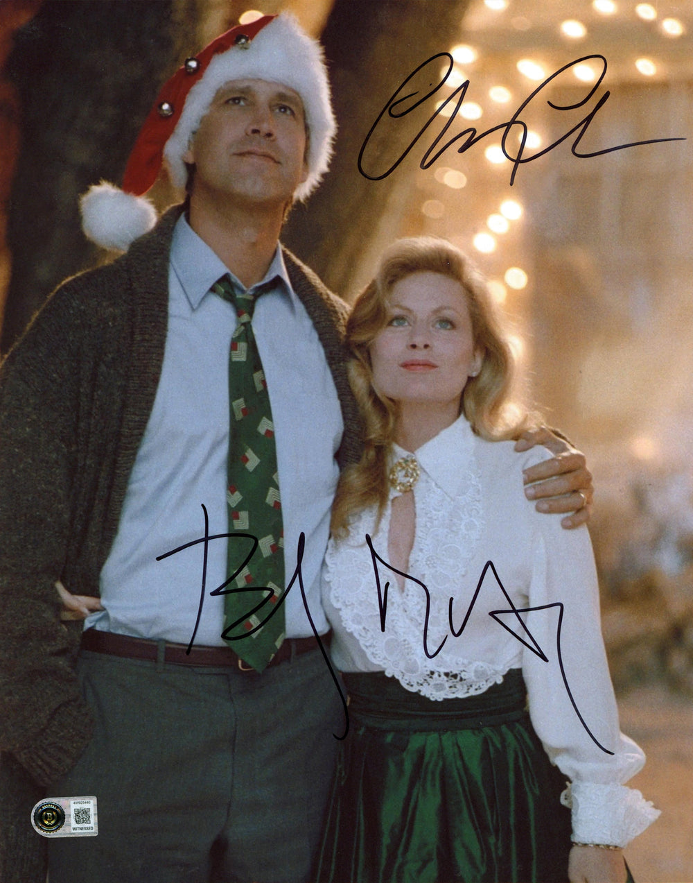 Chevy Chase & Beverly D'Angelo Signed 11x14 Photo BAS Witnessed #4W925440
