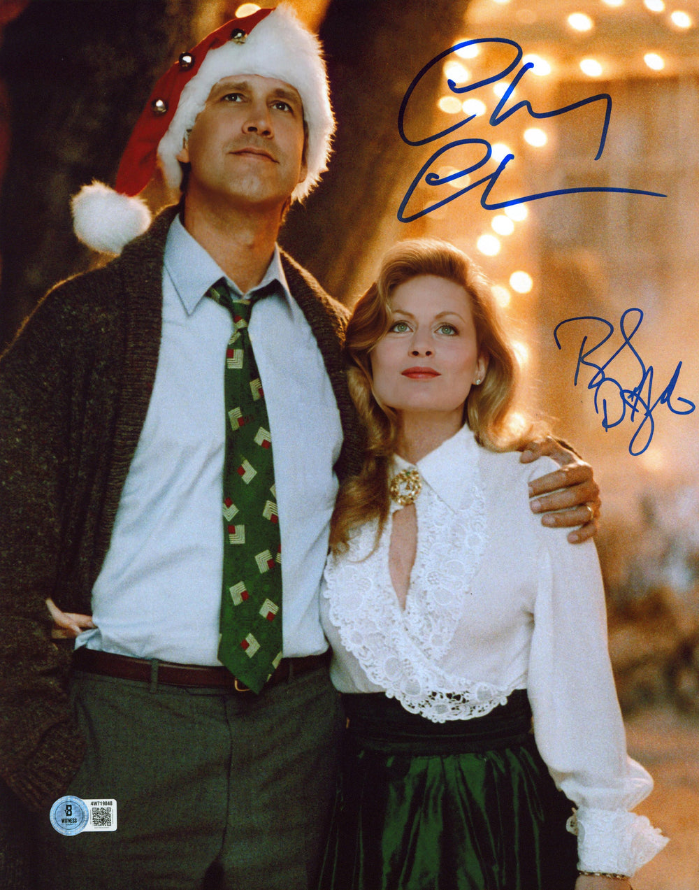 Chevy Chase & Beverly D'Angelo Christmas Vacation Signed 11x14 Photo BAS Wit 4