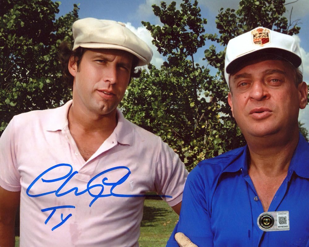 Chevy Chase Caddyshack "Ty" Authentic Signed 8x10 w/ Dangerfield Photo BAS Wit