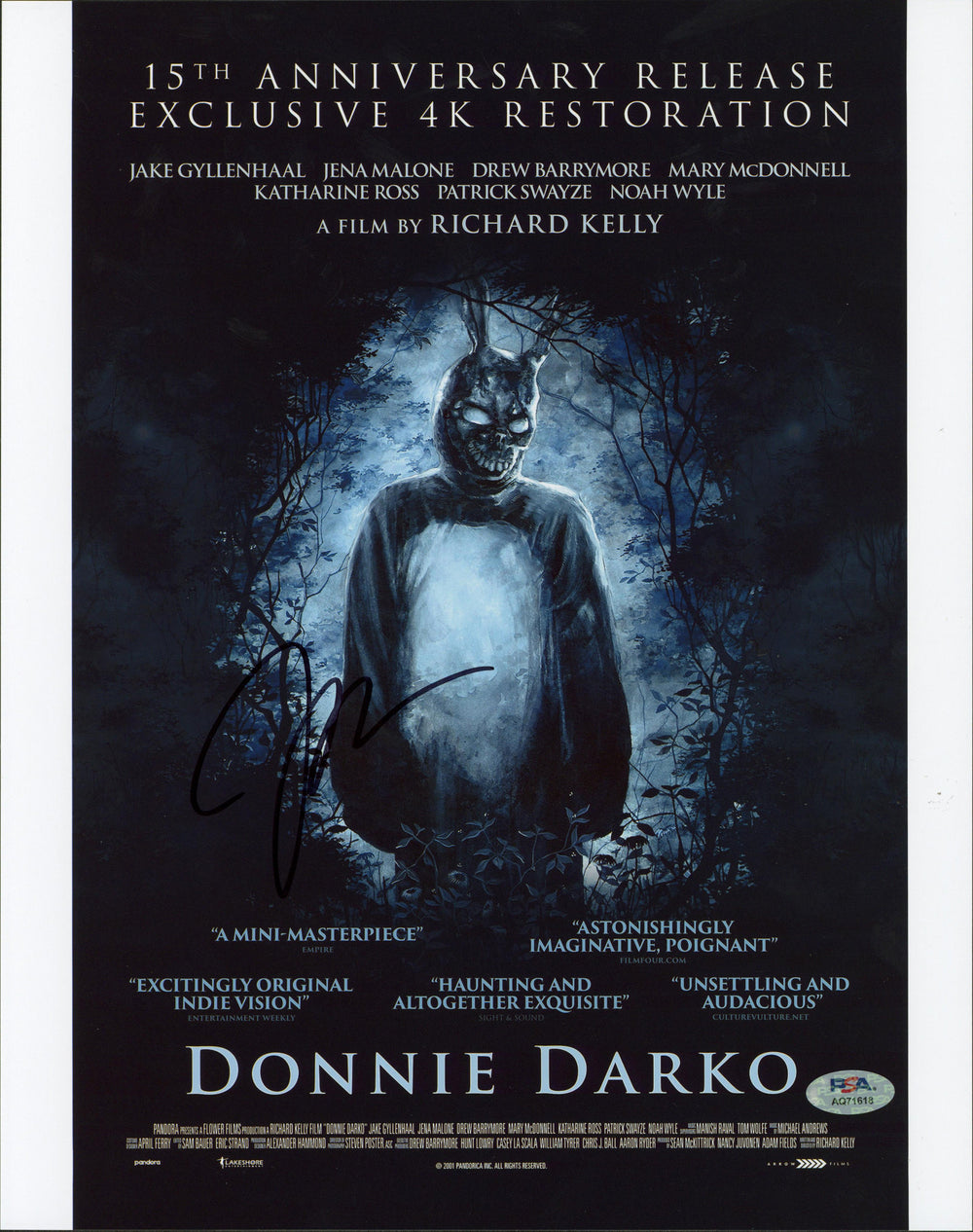 Jena Malone Donnie Darko Authentic Signed 11x14 Vertical Photo PSA/DNA #AQ71618