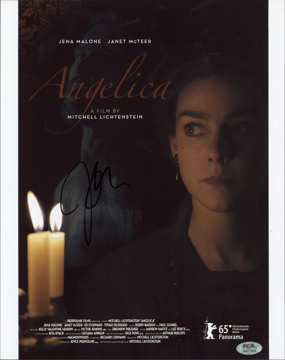 Jena Malone Angelica Authentic Signed 11x14 Vertical Photo PSA/DNA #AQ71614