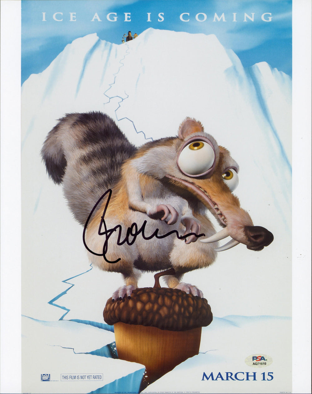 Ray Romano Ice Age Authentic Signed 11x14 Vertical Photo PSA/DNA #AQ71610
