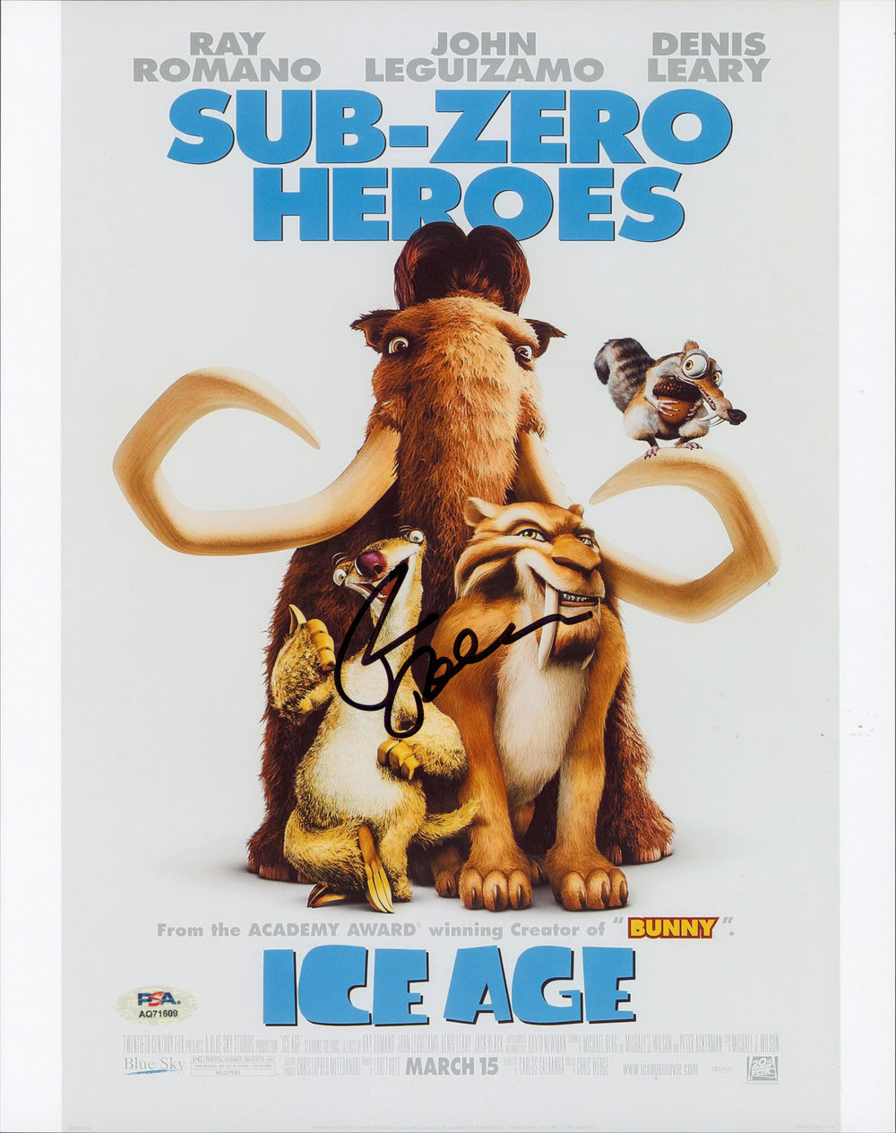 Ray Romano Ice Age Authentic Signed 11x14 Vertical Photo PSA/DNA #AQ71609