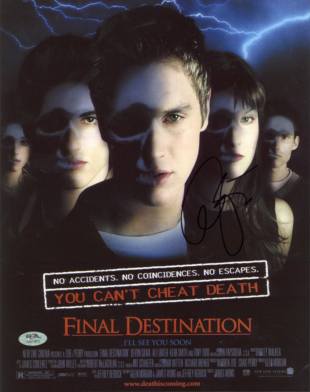 Ali Larter Final Destination Authentic Signed 11x14 Photo PSA/DNA #AQ71575