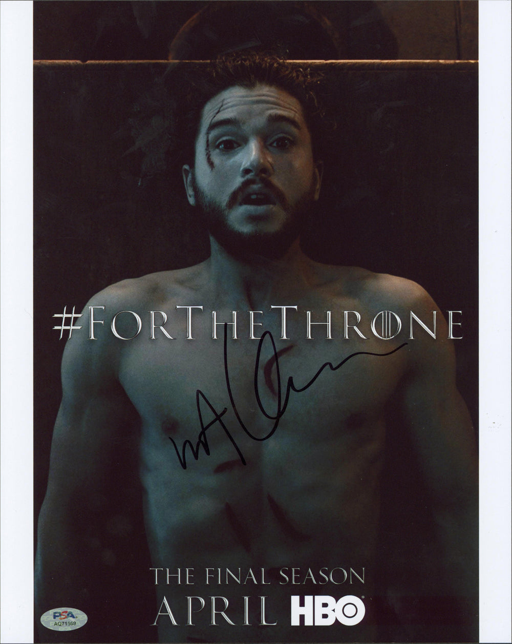 Kit Harrington Game of Thrones Authentic Signed 11x14 Photo PSA/DNA #AQ71569