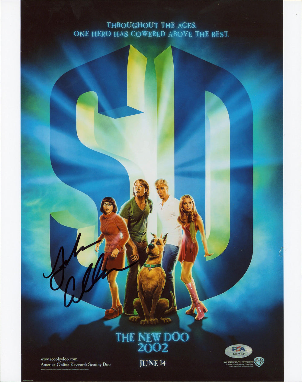 Linda Cardellini Scooby-Doo Authentic Signed 11x14 Vertical Photo PSA #AQ71631
