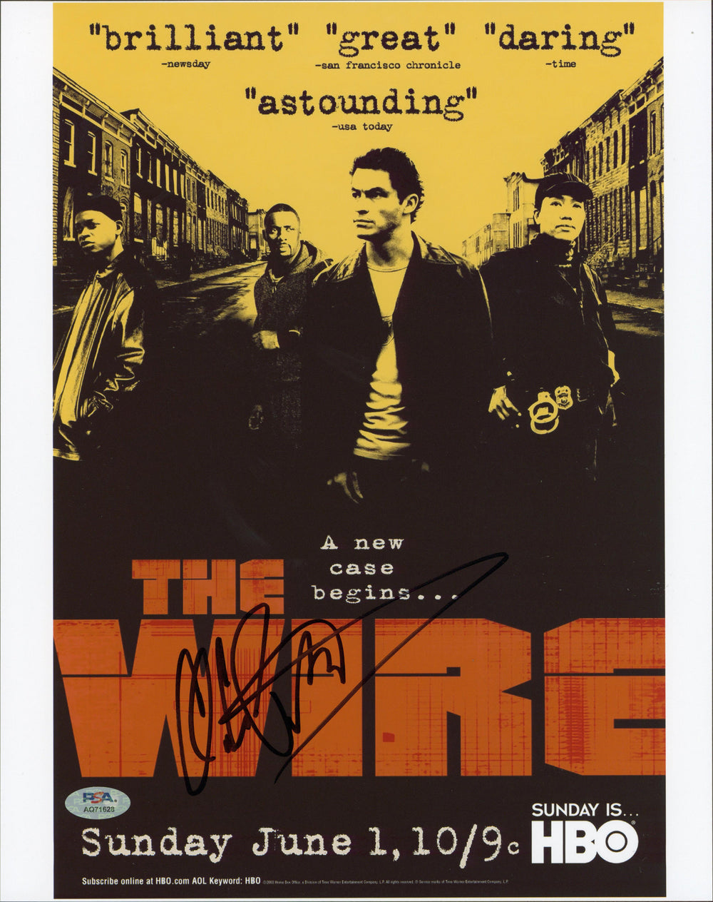 Clarke Peters The Wire Authentic Signed 11x14 Vertical Photo PSA/DNA #AQ71628
