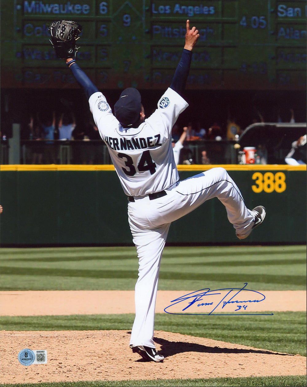 Mariners Felix Hernandez Authentic Signed 11x14 Vertical Photo Autographed BAS